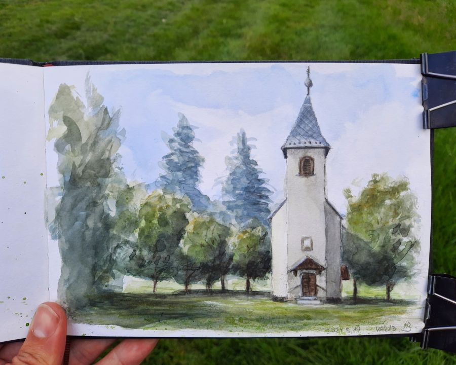 Várad watercolor A5 2024 SOLD